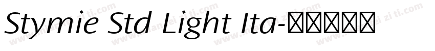 Stymie Std Light Ita字体转换